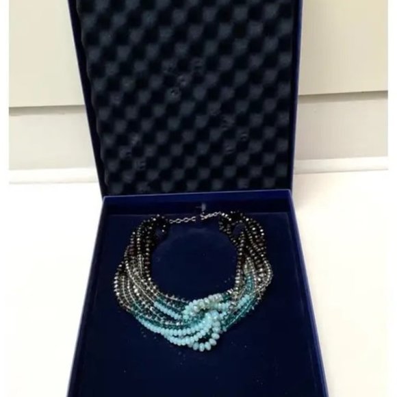 Vintage Swarovski Crystal Multi Bead Necklace - Picture 3 of 5